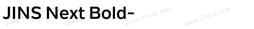 JINS Next Bold字体转换